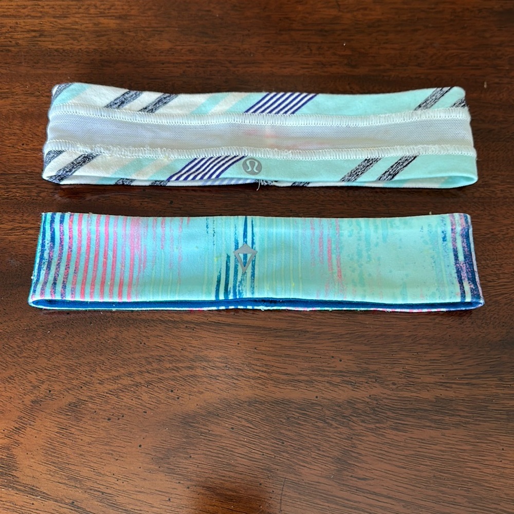 Ivivva (reversible) and lululemon headbands.